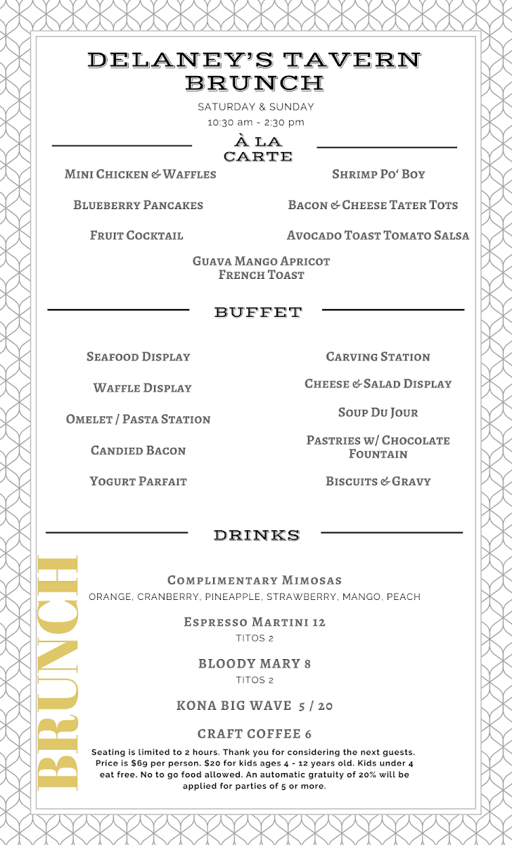 Delaney's Tavern Menu - Image 6
